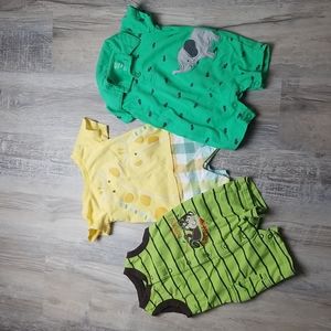 Boys 0-3 Months 3M animal rompers outfits elephant baby summer clothes Cute